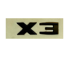 BMW X3 Yazısı Y.M Siyah İthal Marka