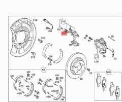 Mercedes W203 Kaliper Tamir Takım(Kovansız) İthal Marka A0004200076