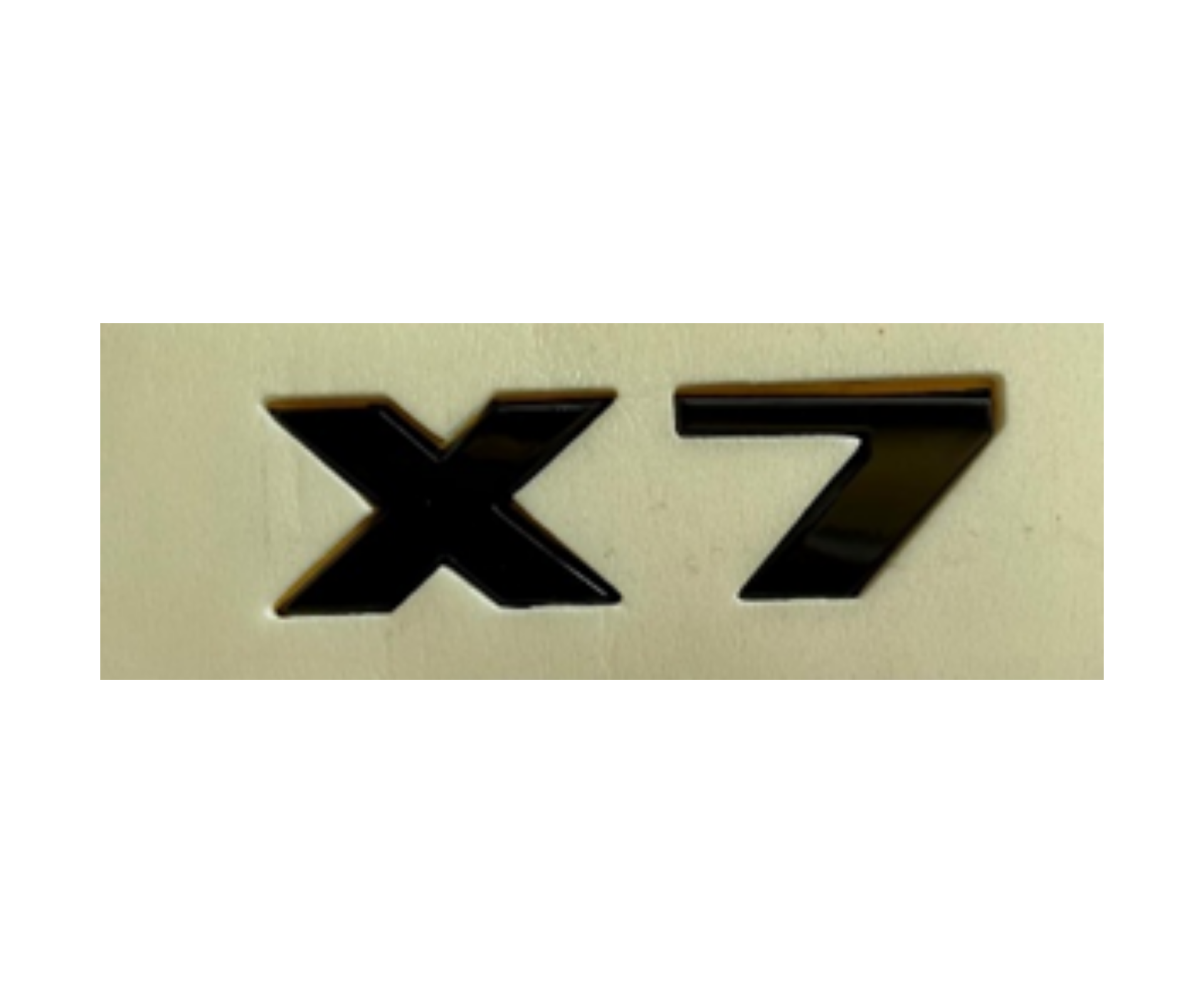 BMW X7 Yazısı Y.M Siyah İthal Marka
