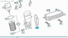 Mercedes W168 Yağ Filtre Kütük Contası Wender Parts Marka A6421801410