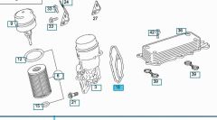 Mercedes W169 Yağ Filtre Kütük Contası Wender Parts Marka A6421801410