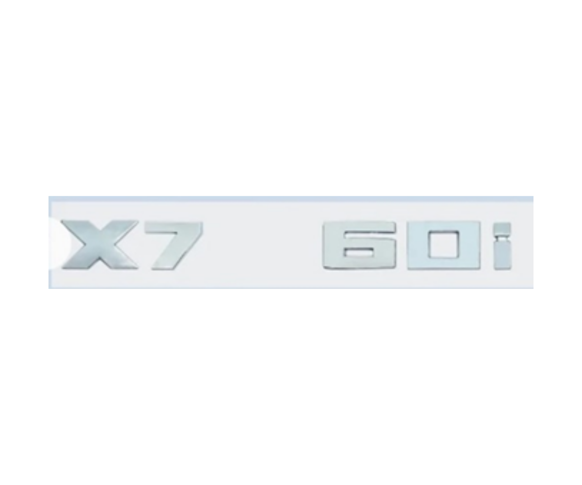 BMW X7 60i Yazısı Y.M Krom İthal Marka