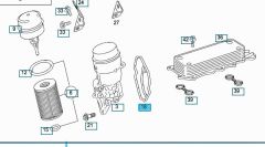 Mercedes W203 Yağ Filtre Kütük Contası Spot Marka A6421801410