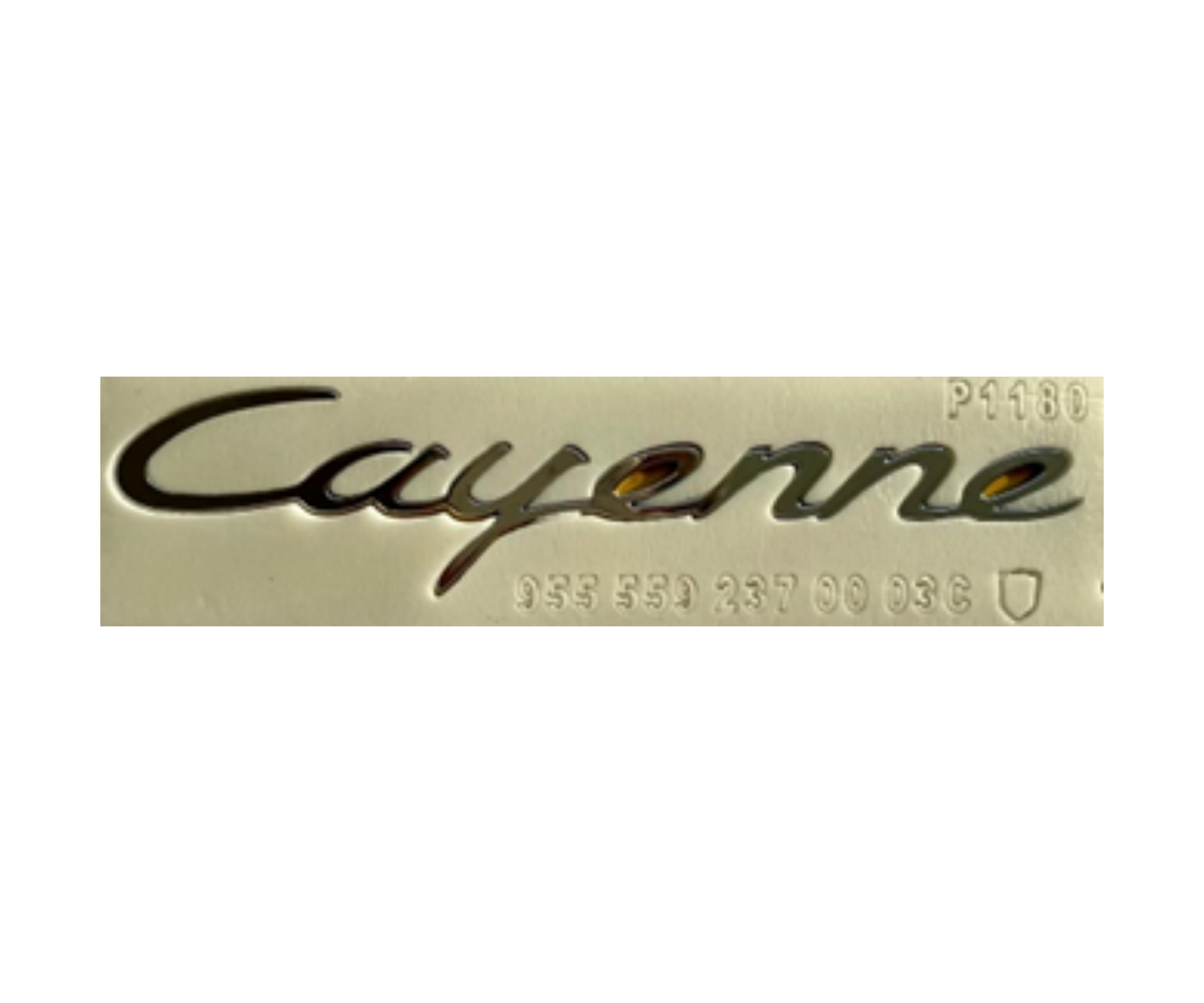 Porsche Cayenne Yazısı 2 - 18 cm Küçük Krom İthal Marka 95855967501