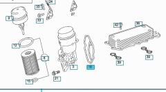 Mercedes W204 Yağ Filtre Kütük Contası Ytt Marka A6421801410