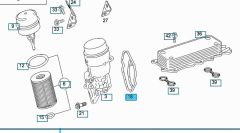 Mercedes W211 Yağ Filtre Kütük Contası Wender Parts Marka A6421801410