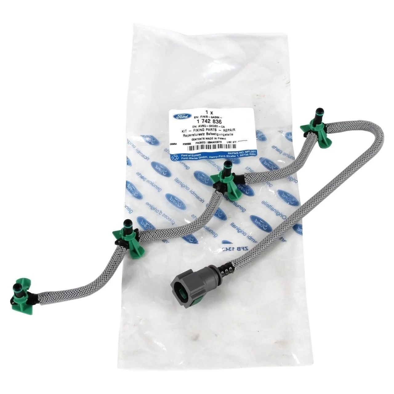 Ford C-Max  2012-2016  1.5-1.6 TDCI Enjektör Geri Dönüş Hortumu Bosch Tip Ford Orijinal Marka AV6Q9K022CA