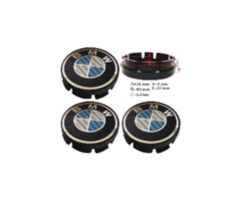 BMW Jant Kapak 56 - 60 mm Karbon Mavi İthal Marka 9071