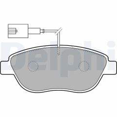 Fiat Doblo 2010 Sonrası 1.4 8V Ön Fren Balata Fişli DELPHİ 77364897