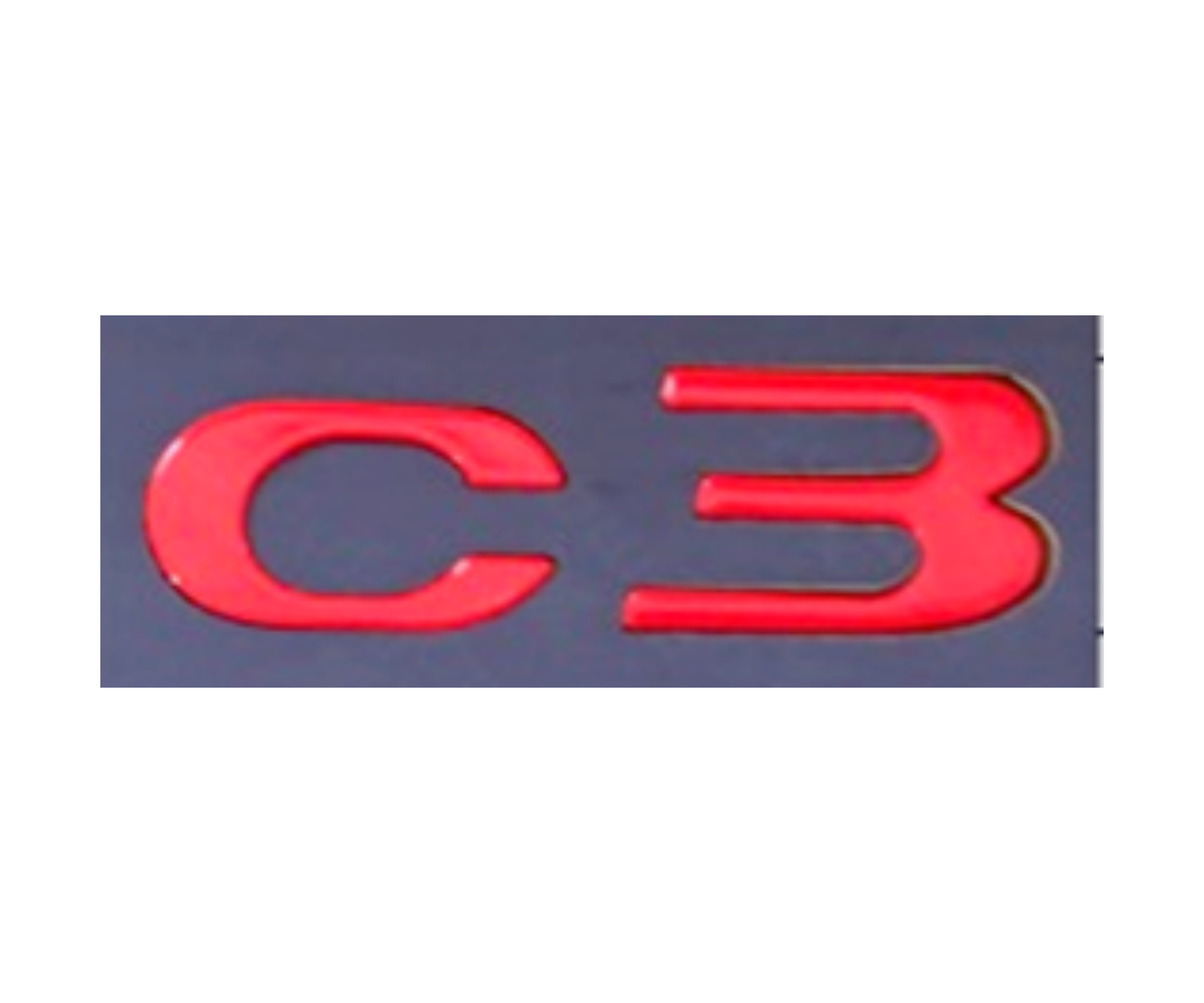 Citroen C3 Yazı Kırmızı İthal Marka