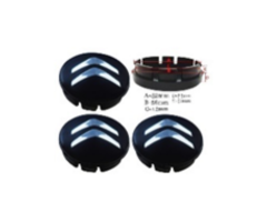 Citroen Jant Kapak 52 - 56 mm Siyah İthal Marka 8911C