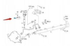 Mercedes W221 Enjektör Tutucu Orijinal Mercedes Marka A6110160738