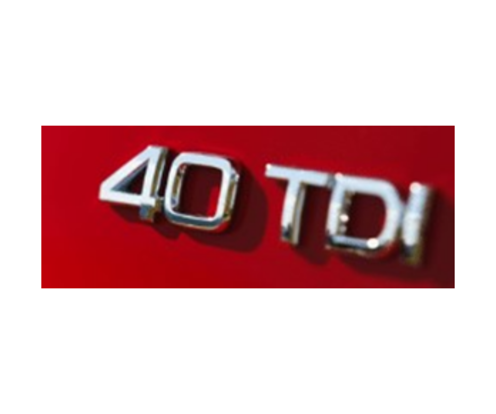 Audi 40 TDI Yazısı Krom İthal Marka