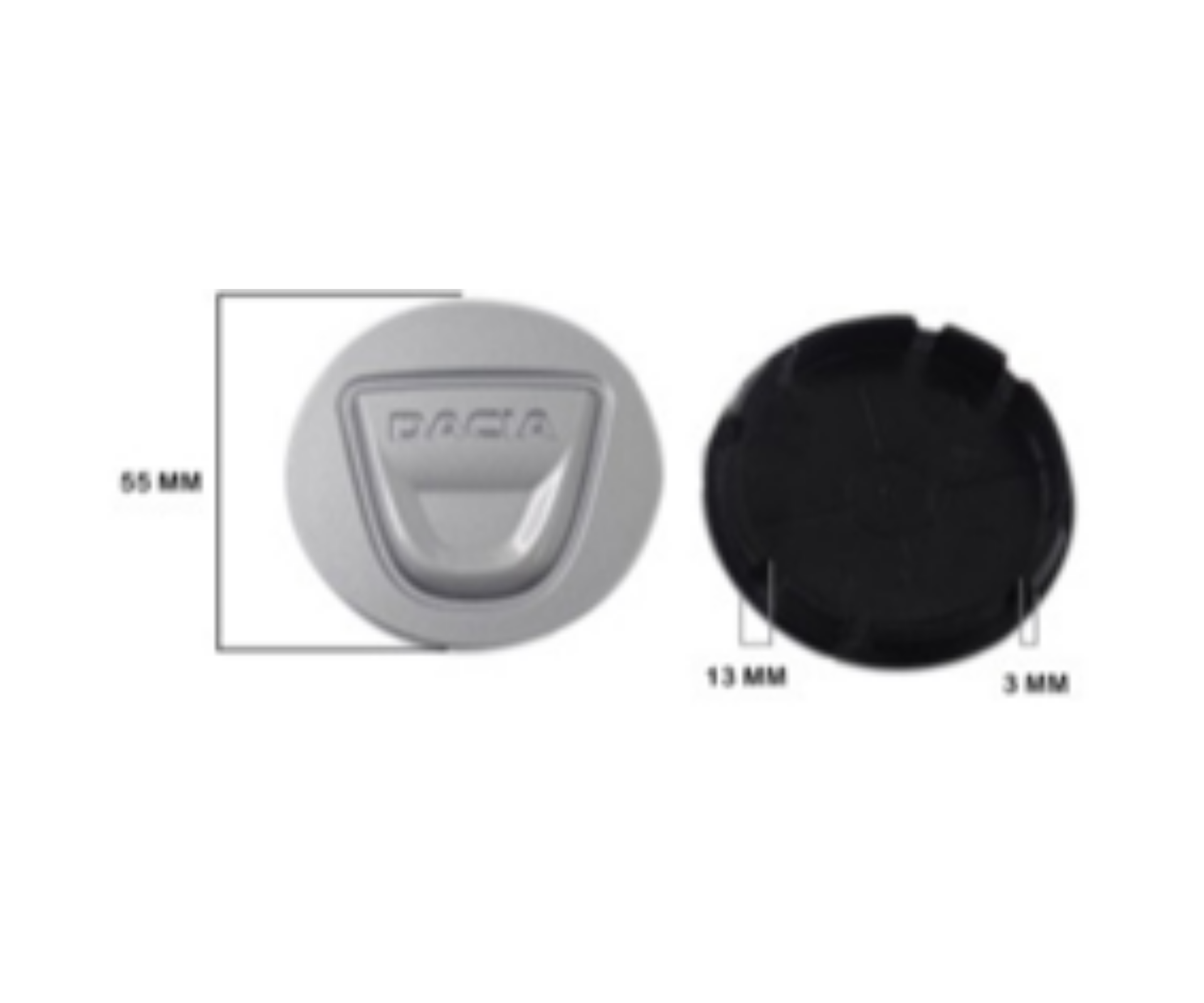 Dacia Jant Kapak Q55 Açık Gri İthal Marka 403156671R