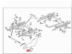Mercedes W204  Koltuk Ayar Kolu Orijinal Mercedes Marka A2029190088