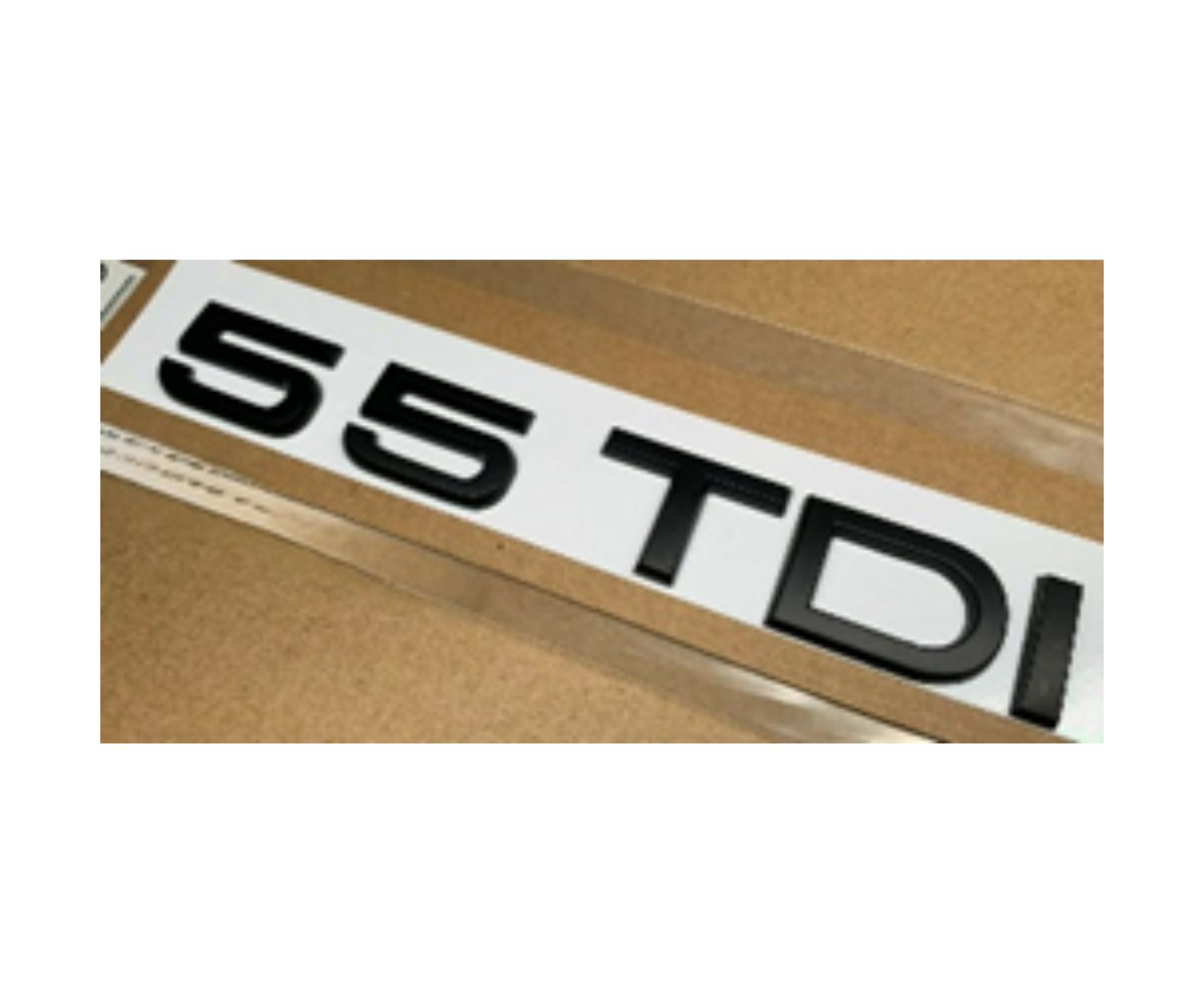 Audi 55 TDI Yazısı Siyah İthal Marka