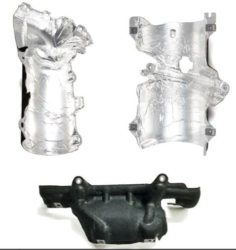 Citroen C2 2003-2009 1.4 Hdi Turbo Isı Kalkan Seti İthal Orjiinal  Marka 1723Y4