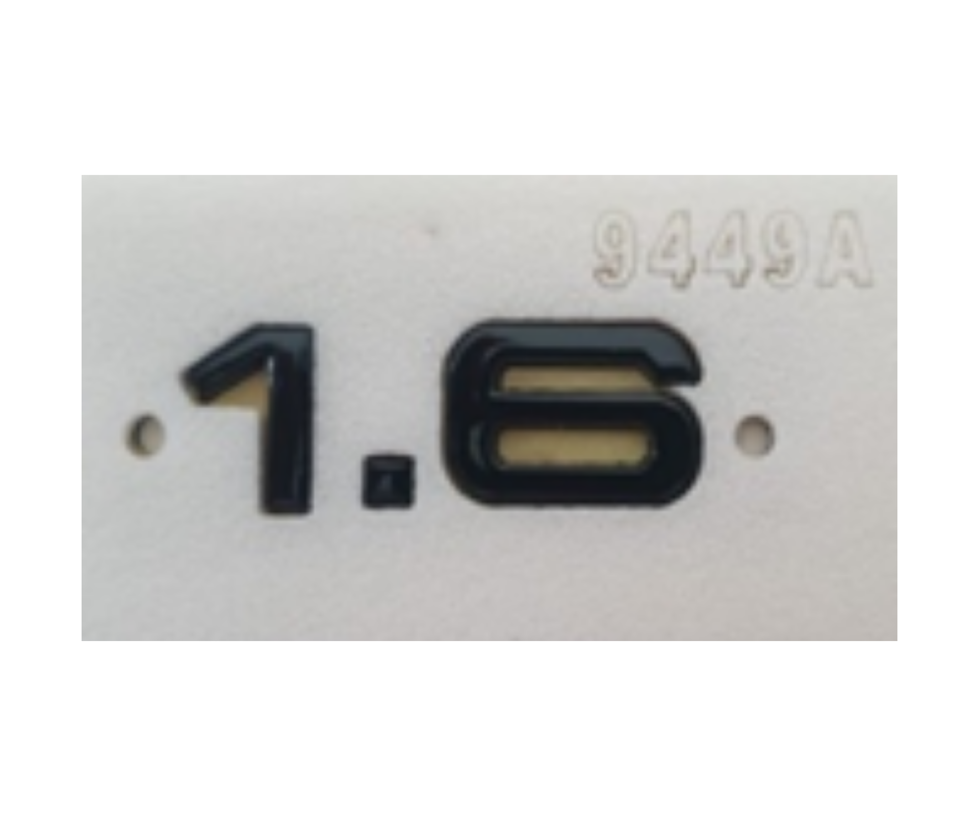 Audi 1.6 Yazısı 20 - 56 mm Siyah İthal Marka