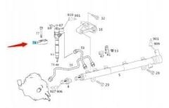 Mercedes W204 Enjektör Tutucu Orijinal Mercedes Marka A6110160738