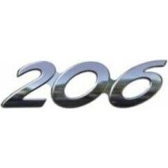 Peugeot 206 Arka Bagaj 206 Yazısı Psa Marka 8663.XV
