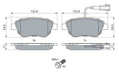 Fiat İdea 1.4 8V Ön Fren Balatası BOSCH Marka 55174420
