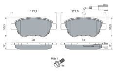 Fiat Linea 1.4 8V Ön Fren Balatası BOSCH Marka 55174420
