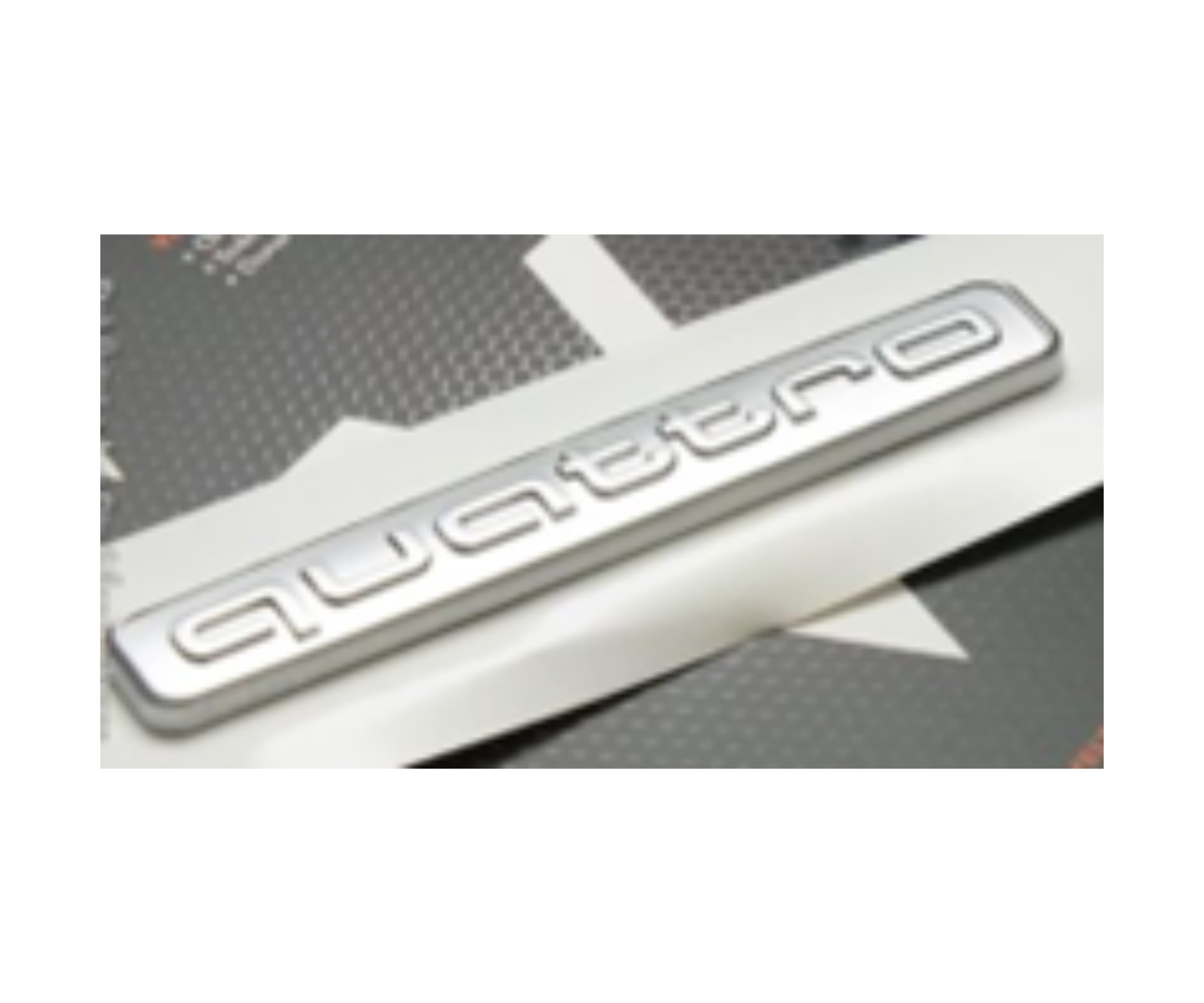 Audi Quattro 1,4*9,5 cm Krom İthal Marka 8W0853736D2ZZ