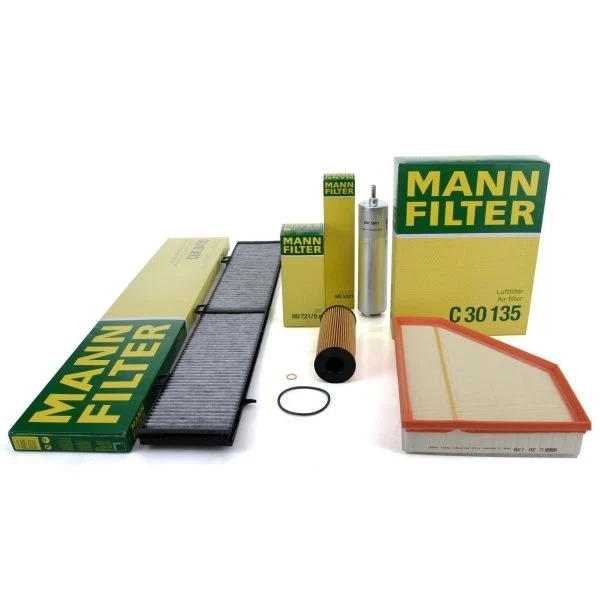 Bmw E90 Kasa 320d 2006-2009 Periyodik Bakım Filtre Seti Mann Marka C30135-HU721-5x-WK5001-CUK8430