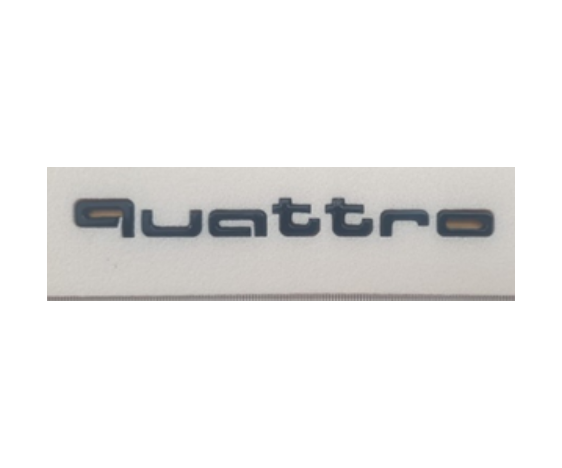 Audi Quattro Yazısı 1.2*13 cm Siyah İthal Marka