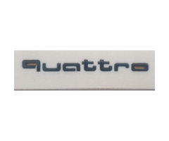 Audi Quattro Yazısı 1.2*13 cm Siyah İthal Marka