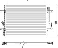 Fiat Albea 1.2 8V Klima Radyatörü Kondenser VALEO Marka 46826683