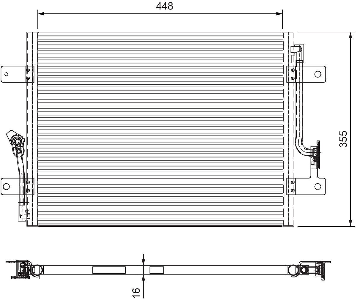 Fiat Albea 1.2 16V Klima Radyatörü Kondenser VALEO Marka 46826683