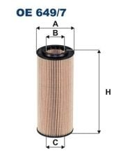 Bmw E90 Kasa 320d 163 HP Yağ Filtresi Filtron Marka OE6497