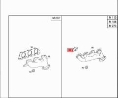 Mercedes  W639 Egsoz Manifold Contası Orijinal Mercedes Marka A1121420180