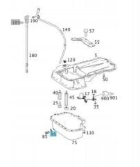 Mercedes E Sınıfı W213 Kasa Karter Tapa Pulu Orijinal Mercedes Marka N007603014106