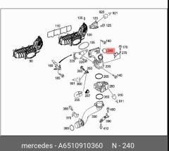 Mercedes W213 Emme Manifold O ring Elring Marka A6510910360