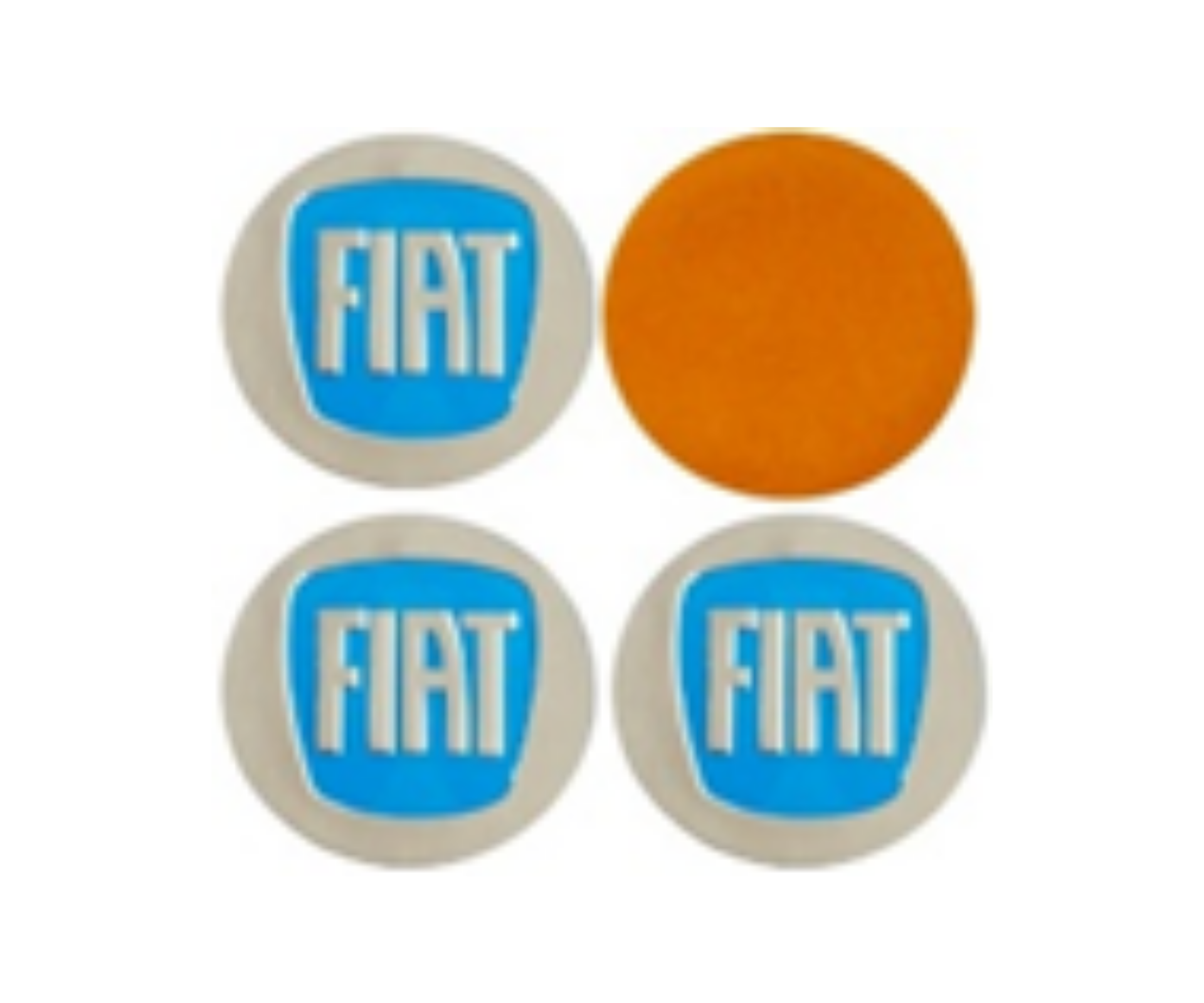 Fiat Palio Sticker Jant 4'lü Yapıştırma Q60 Mavi İthal Marka