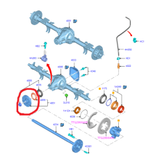 Ford Transit V363 2014-2018 Şaft Flanşı Ford Otosan Bk3W4851Ac